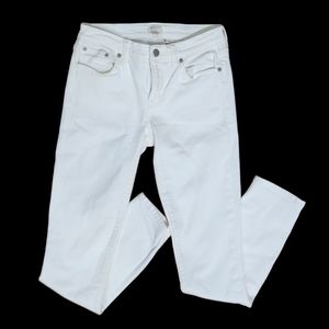 J. Crew Women's 24/28 White Stretch Jeans